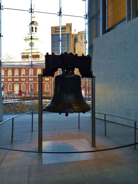 The Liberty Bell at the Liberty Bell Center in Independence National ...