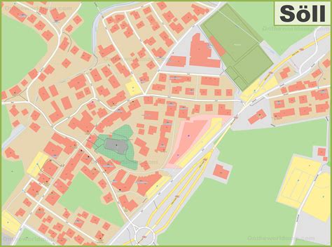 Detailed map of Söll - Ontheworldmap.com