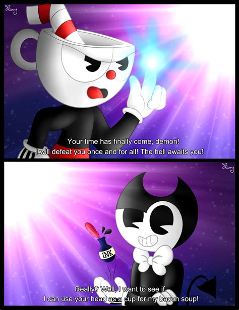 -Cuphead VS Bendy- by TheTigressFlavy on DeviantArt