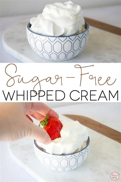 Sugar-Free Whipped Cream - SugarBye.com