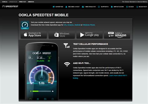 Ookla Speedtest: misura la velocità della tua connessione Internet sia ...