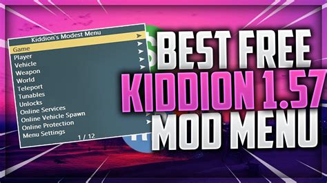 GTA 5 ONLINE MOD MENU | OFFICIAL KIDDIONS MOD MENU | DOWNLOAD FREE ...