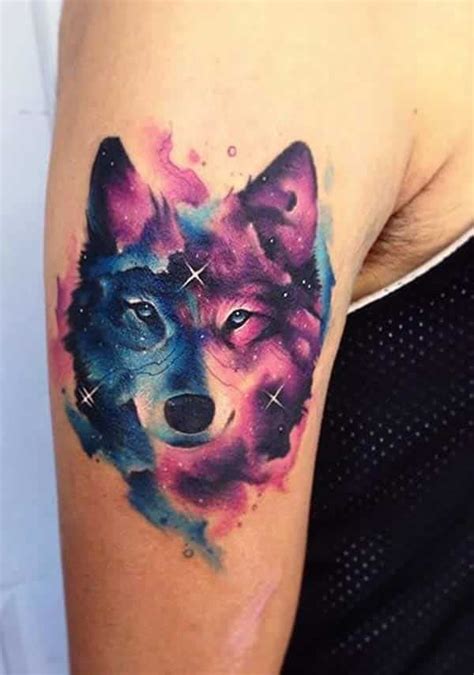 Sleeve colorful wolf tattoo ink for women Retro Tattoos, Trendy Tattoos ...