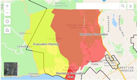 Getty Fire Evacuation Map: Eight Homes Destroyed, More Than 10,000 ...