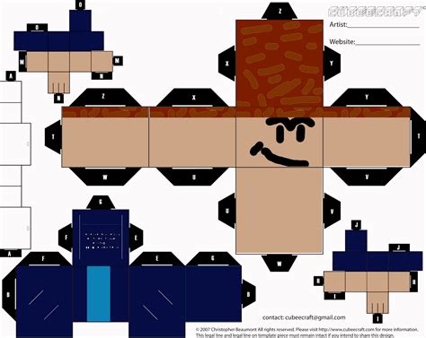 Printable Roblox Papercraft Template - papercraft among us