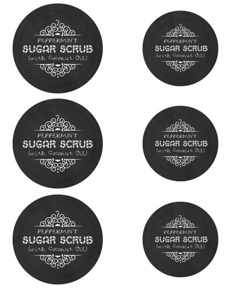 Peppermint Sugar Scrub with Free Printable Mason Jar Labels