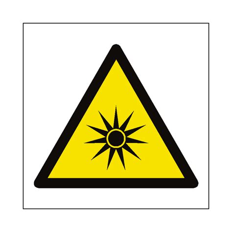 Optical Radiation Hazard Symbol Sign | Safety-Label.co.uk