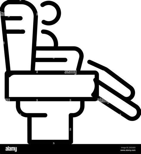 Soft aircraft chair icon outline vector. Airplane seat. Business class flight Stock Vector Image ...