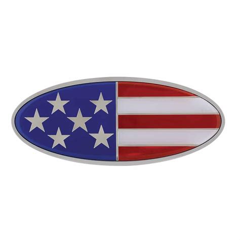 Chrome Oval Emblem - USA » 75 Chrome Shop