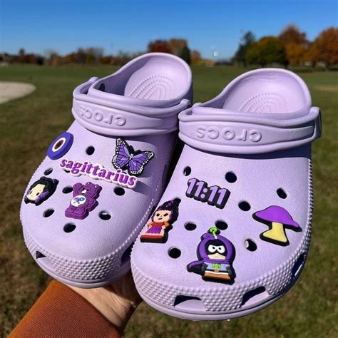 Crocs inspo | Crocs fashion, Purple crocs, Crocs shoes