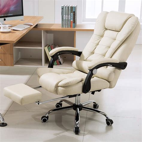 Apex Executive Reclining Office Computer Chair with Foot Rest