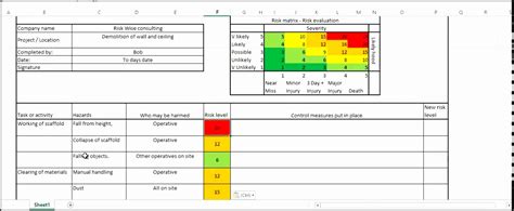 5 Construction Risk assessment Template - SampleTemplatess - SampleTemplatess