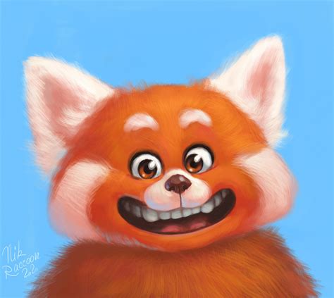 Red Panda from "Turning Red". By me @RaccoonNik : r/Pixar