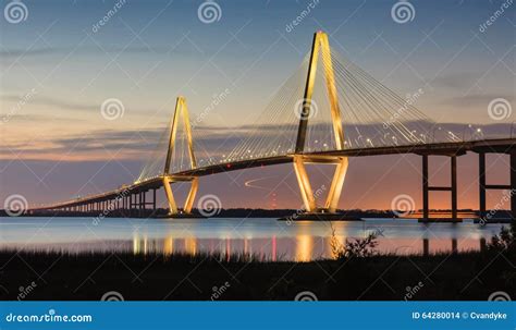 Arthur Ravenel New Cooper River Bridge Charleston SC Stock Photo ...