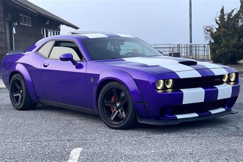 Modified 2016 Dodge Challenger Hellcat Is More Purple Than Thanos, Just Slightly Less Evil ...