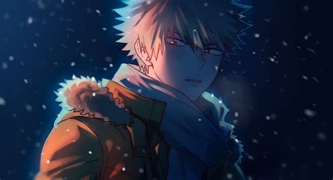 Bakugou in Winter - My Hero Academia HD Wallpaper by 川上