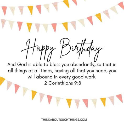 37 Best Bible Verses For Birthdays [With Images] | Think About Such Things