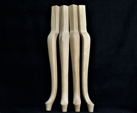 Set of 4 Farmhouse Wood Table Legs Modern Furniture Leg Home - Etsy