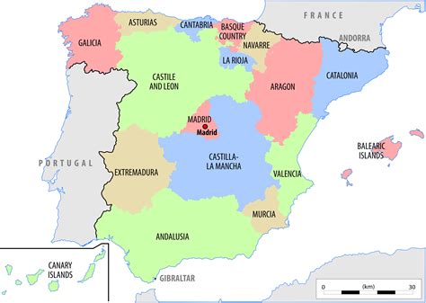 Detailed Map Of Spain With Regions World Map With Countries | My XXX Hot Girl