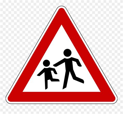 Download School Crossing Road Sign Clipart (#536470) - PinClipart