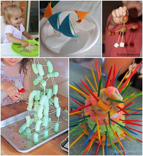 20 Great Ideas for Using Toothpicks in Art and Craft Activities