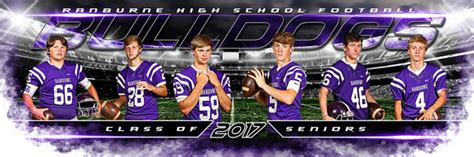 Skip Daugherty Photography | TEAM BANNERS | Ranburne High School Football Senior Banner