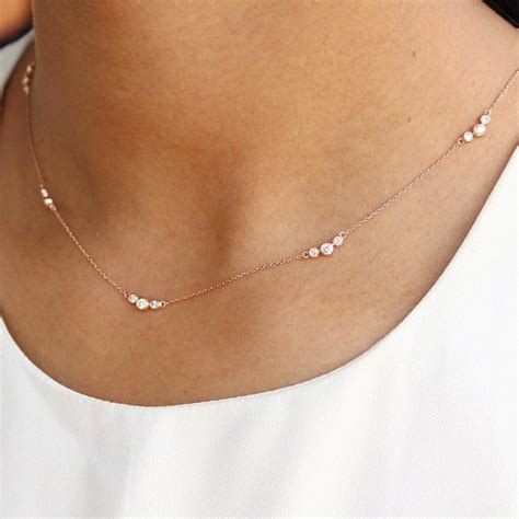 #diamondjewelry,diamondjewelryindia in 2020 | Delicate necklace, Diamond necklace designs ...