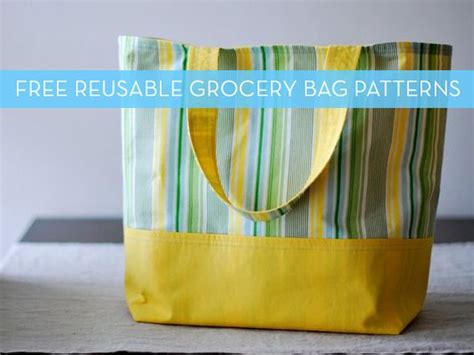 35 Free Patterns for Reusable Grocery Bags | Shopping bag pattern ...