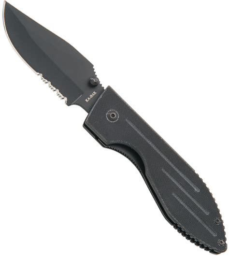 Ka-Bar Warthog Serrated Folding Knife - Black | Ka-Bar Warthog Folder