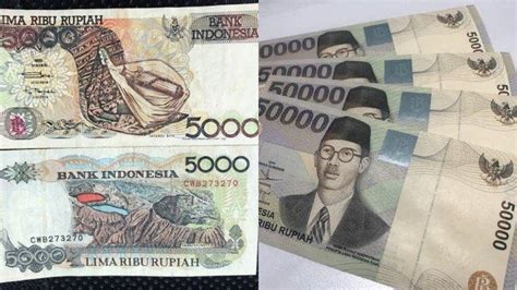 5 PENAMPAKAN Uang Rupiah Lama Harganya Meroket Tinggi, No 5 Dihargai Rp 3 Juta Per Lembar ...