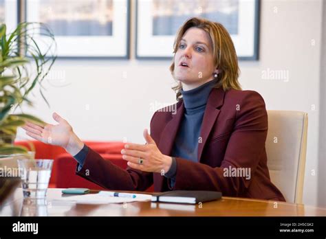 Cressida Hogg CBE being interviewed Stock Photo - Alamy