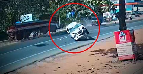 [Video] Insane car-bike crash in Kerala highlights the dangers of ...