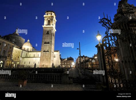 Cathedral Duomo di San Giovanni, Turin Cathedral at night, Turin, Piedmont, Italy Stock Photo ...