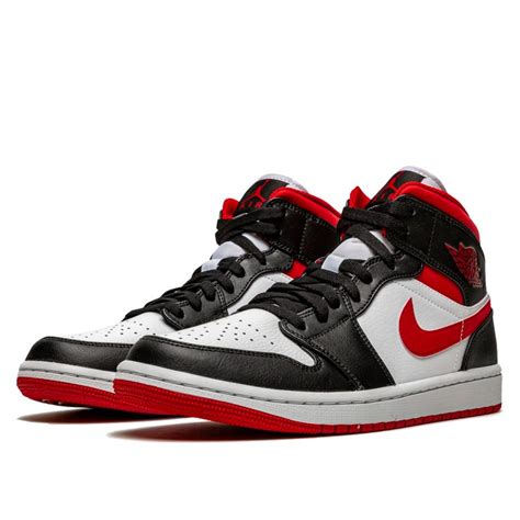 Air Jordan 1 Mid Gym Red Black White - 554724-122 | Limited Resell