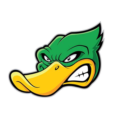 Duck head mascot. Clipart picture of a duck head cartoon mascot ...