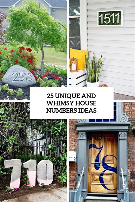 25 Unique And Whimsy House Numbers Ideas - DigsDigs