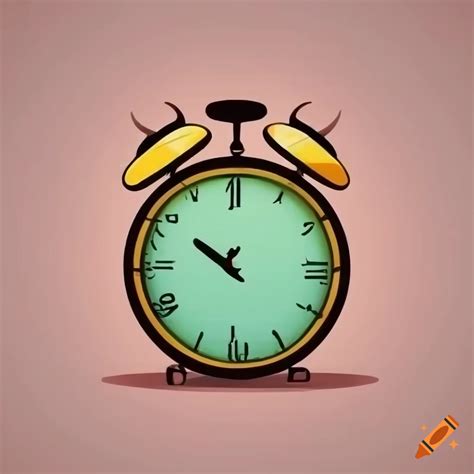 Animated vector style clock