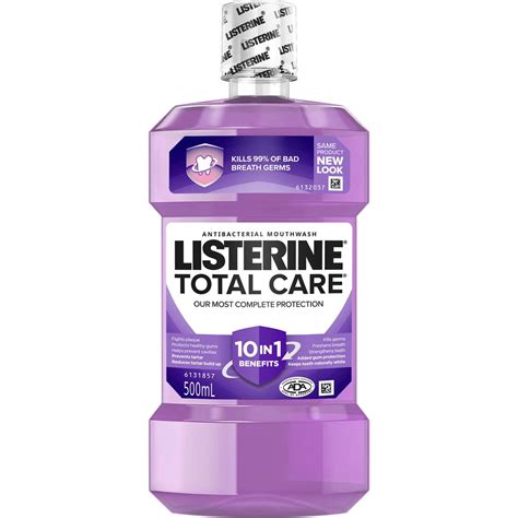 Listerine Total Care Antibacterial Mouthwash 500ml | Woolworths