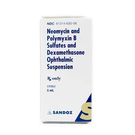 Neomycin/Poly-B/Dex, Ophthalmic Drops, 5mL Bottle | McGuff Medical Products