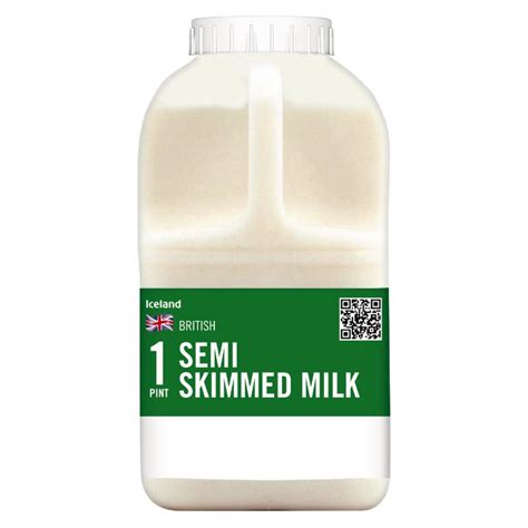 Iceland British Semi Skimmed Milk 1 Pint 568ml | Milk | Iceland Foods