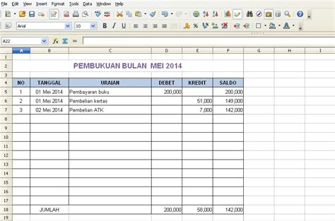 Contoh Pembukuan Sederhana Excel untuk Usaha Kecil