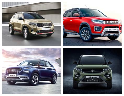 2021 Kia Sonet vs Hyundai Venue vs Vitara Brezza vs Tata Nexon: Price ...