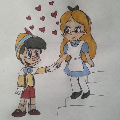 Disney : Alice x Pinocchio fanart by Mlpgirl1998 on DeviantArt