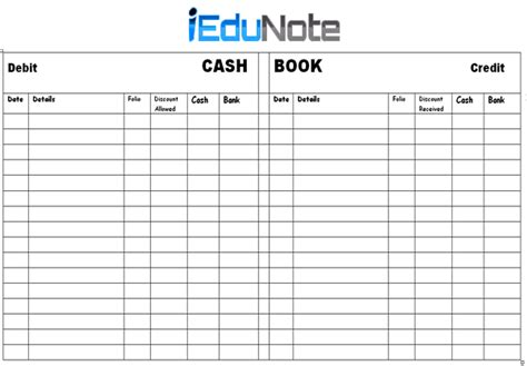 What is Cash Book in Accounting (with Diagram)