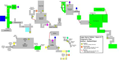 Lego Harry Potter Years 1 4 Hogwarts Map - Maping Resources