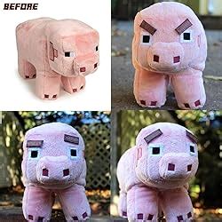 Amazon.com: JINX Minecraft 12" Pig Plush Stuffed Toy (Unboxed with Hang Tag) : Toys & Games