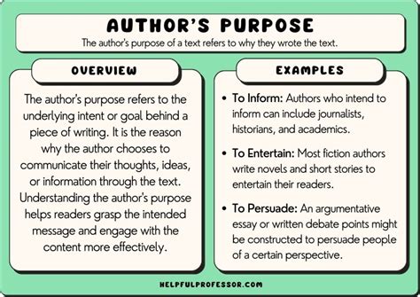 21 Author’s Purpose Examples (2024)