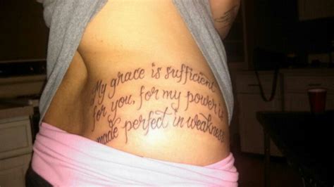 My grace is sufficient for you, for my power is made perfect in weakness | Tattoo quotes ...