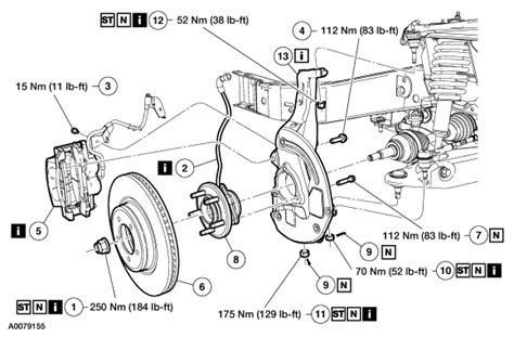 2006 Ford f150 front wheel bearing torque specs