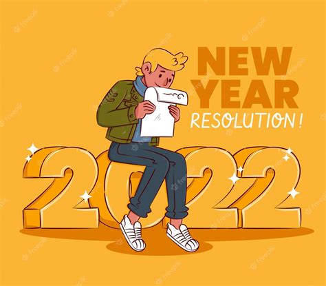 Free Vector | Hand drawn new year's resolutions illustration